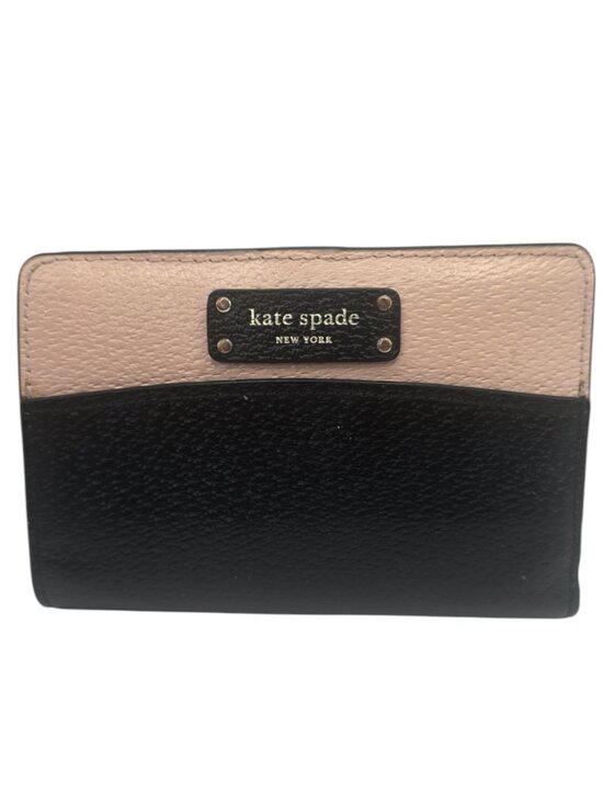 kate spade Handbags - Kate Spade Jeanne Black and Pink Slim Bi-Fold Wallet Medium